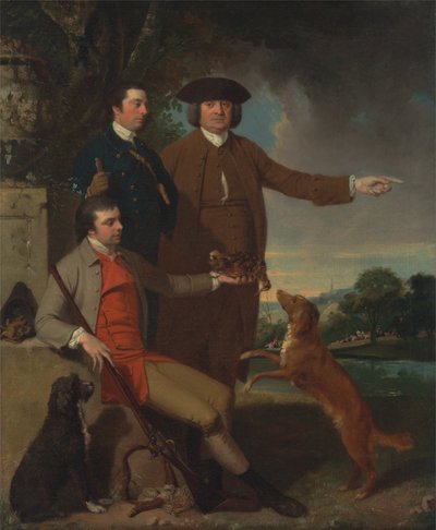 Autoportrait avec son père et son frère - John Hamilton Mortimer